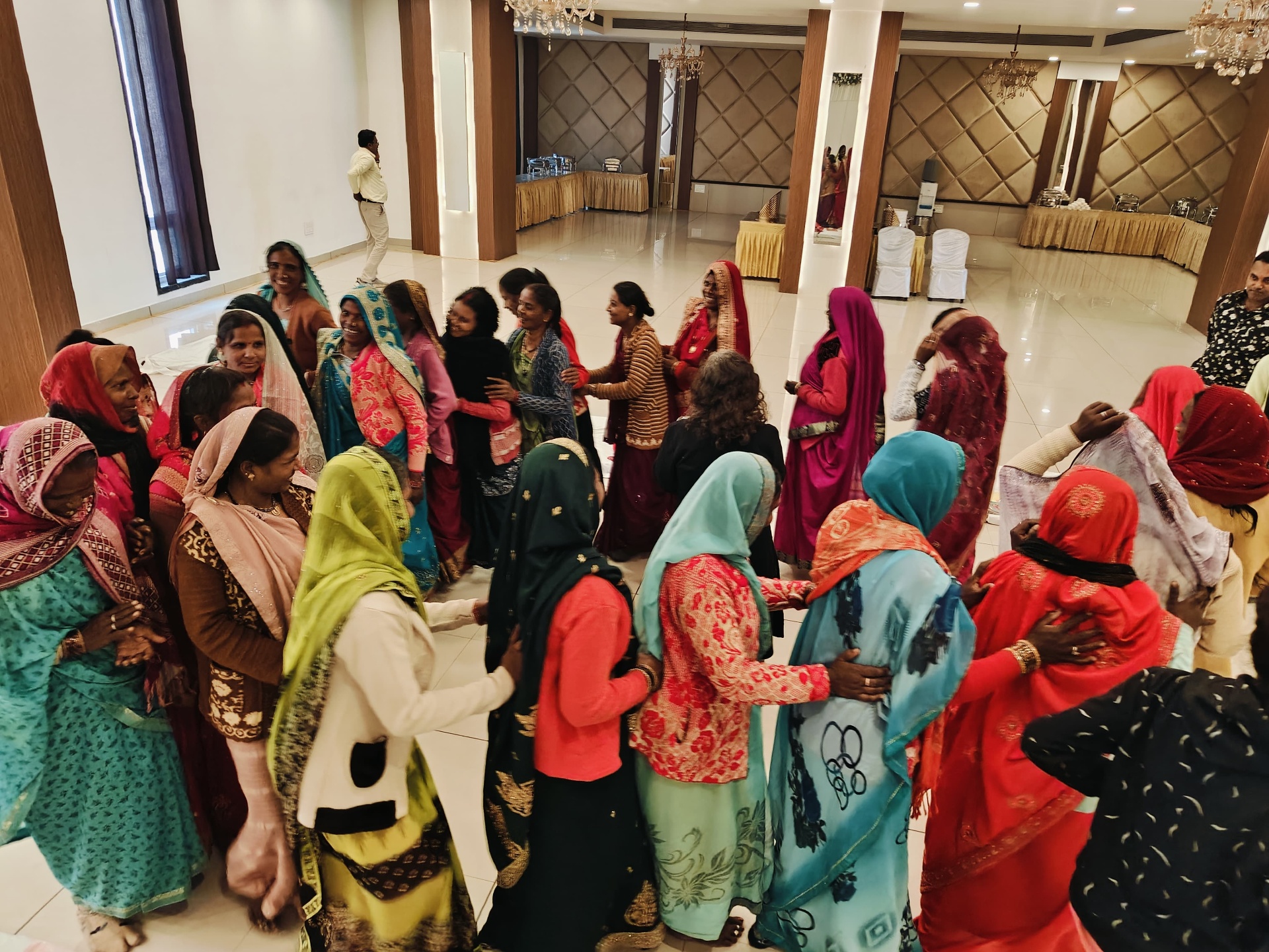 Women self-help group celebrating together